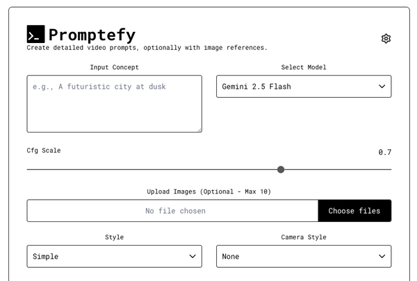 Promptefy: The Secret Weapon for Pro-Level AI Video Prompts (Yes, for Sora, Veo & RunwayML)
