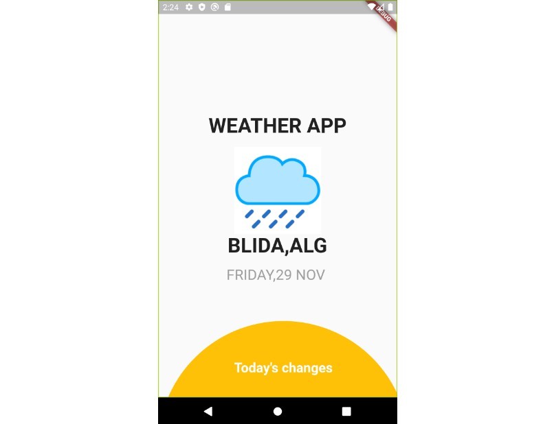 Weather App Template Using Flutter : Free Flutter Source Code